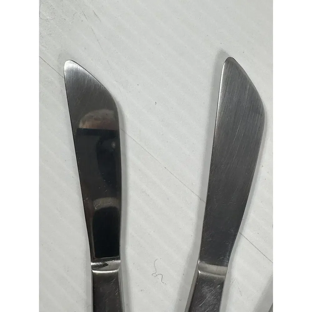 8pc Vintage Sipelia Malta Stainless Steel Dessert Knife Sheffield‎ England MCM